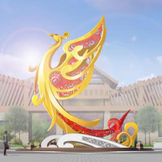 不銹鋼鳳凰雕塑-鳳凰雕塑價格-鳳凰雕塑廠家