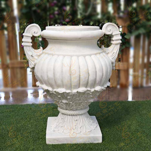 花盆雕塑-曲陽花盆-魚缸雕塑-石桌雕刻-荷花